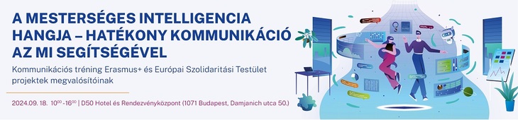 A mesterséges intelligencia hangja - hatékony kommunikáció az MI segítségével - Kommunikációs tréning Erasmus+ és Európai Szolidaritási Testület projektek megvalósítóinak 2024-ben